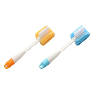 Custom retractable long handle baby feeding water bottle Soft sponge cleaning Cup brush RK-3511