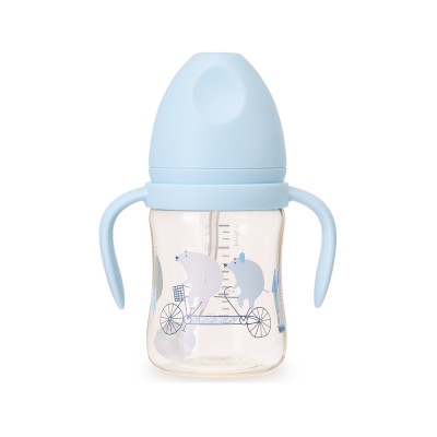 6OZ 180ml PPSU Wide Neck Automatic Feeding Bottle with Handle