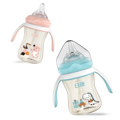 PPSU baby milk water feeding bottles baby training straw drinking cup RK-N1021 RK-N1020